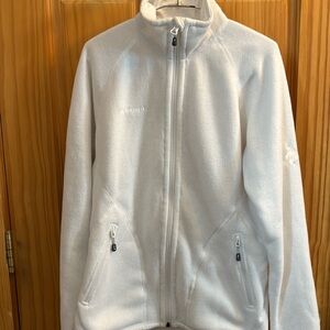 Mammut Womens Fleece Full Zip Jacket Sweater White Size S